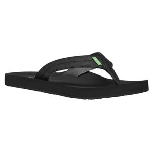 🌟NWT🌟 SANUK Men's Burm Flip Flop Black Sandals